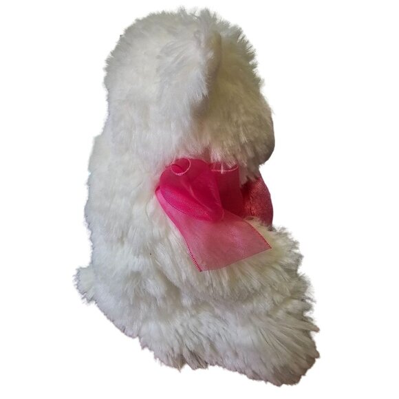 Walmart Teddy Bear Valentines White Pink Heart Only You 7" Plush Stuffed Animal - Picture 8 of 9